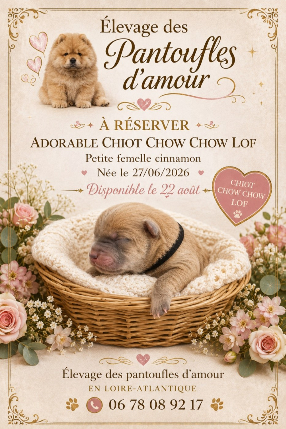 des Pantoufles d'Amour - Chiots disponibles - Chow Chow